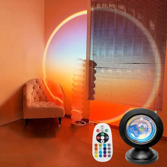 Sunset Lamp with Earbuds & Remote